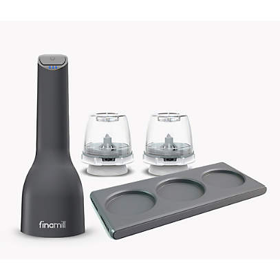 FinaMill Black Rechargeable Spice Grinder and Tray + Reviews