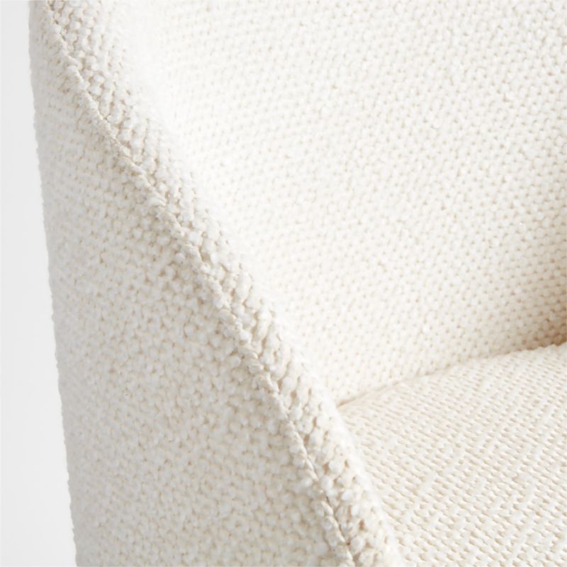 Finch Cream Boucle Kids Desk Chair with White Base - image 18 of 22