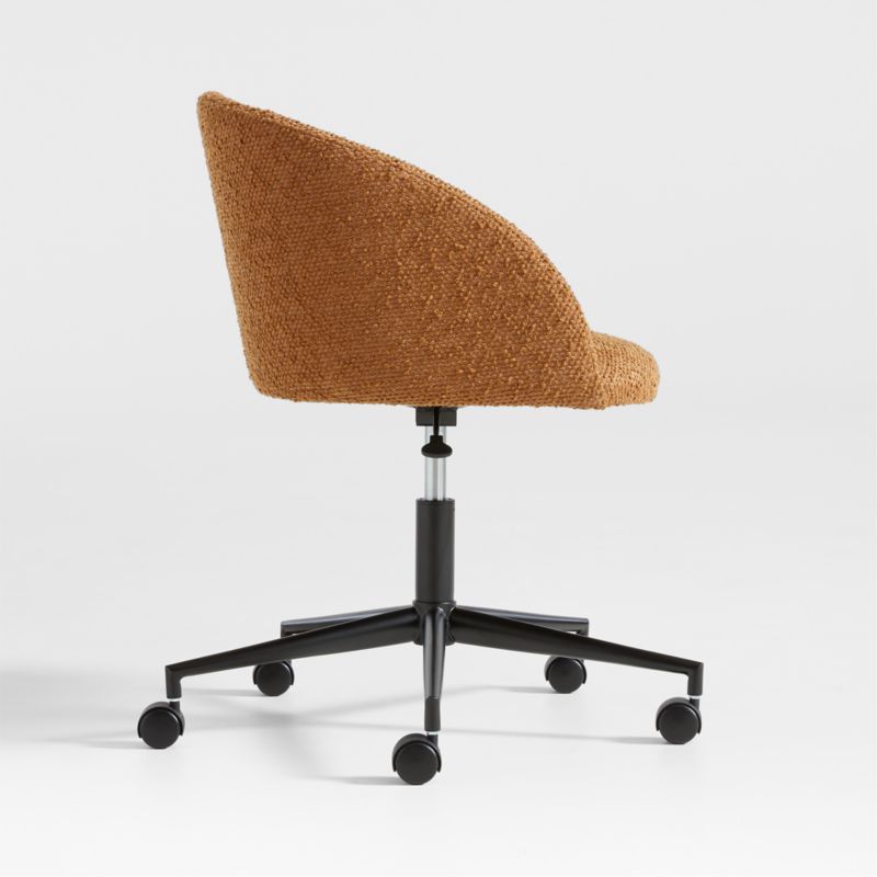 Finch Maple Brown Boucle Kids Desk Chair with Black Base - image 6 of 10