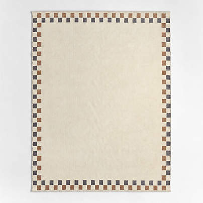 Finish Line Brulee Brown Kids Area Rug 5'x8'