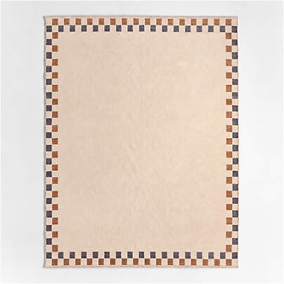 Finish Line Brulee Brown Kids Area Rug 5'x8'