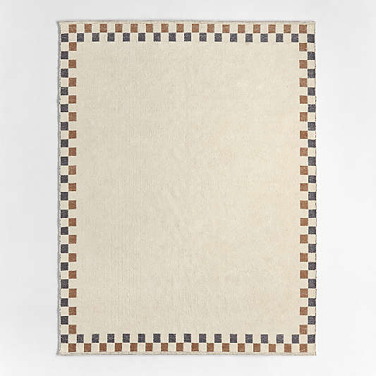 Finish Line Brulee Brown Kids Area Rug 6'x9'