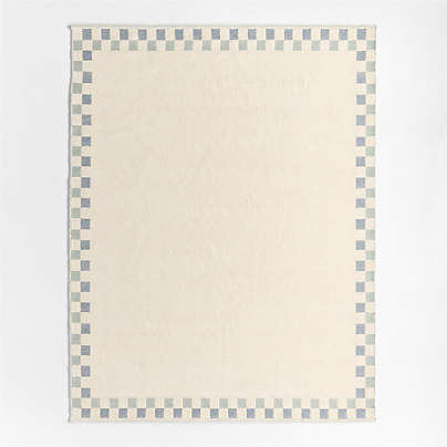 Finish Line Smoke Blue Kids Area Rug 8'x10'