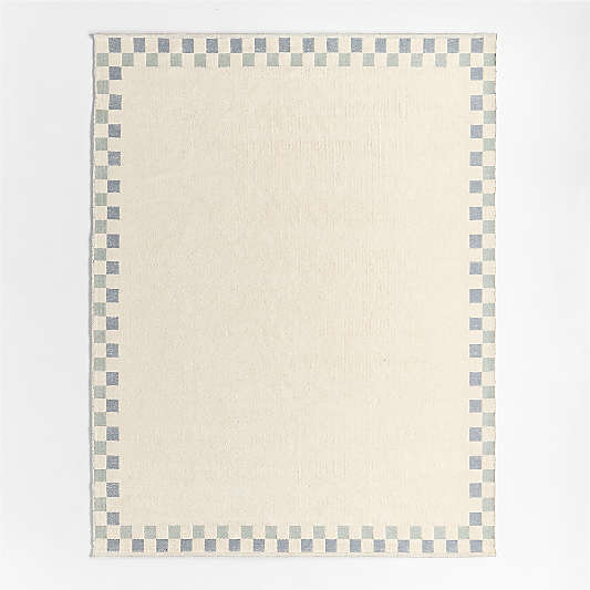 Finish Line Smoke Blue Kids Area Rug 5'x8'