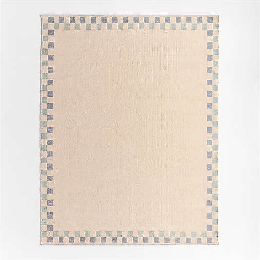 Finish Line Smoke Blue Kids Area Rug 6'x9'