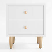 Canyon Natural Wood 2-Drawer Kids Nightstand by Leanne Ford
