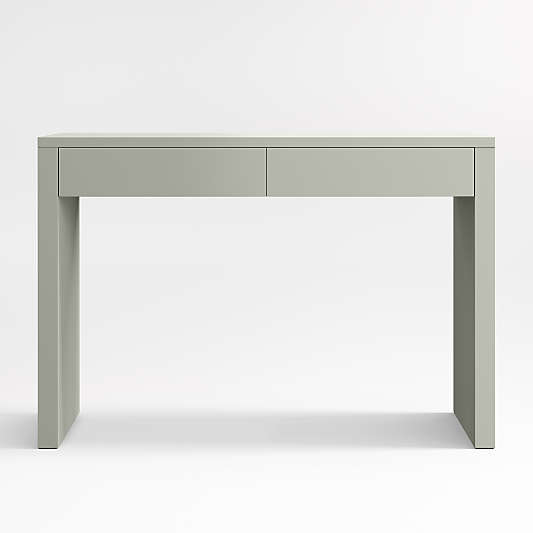 Finn 44" Sage Green Wood 2-Drawer Kids Desk