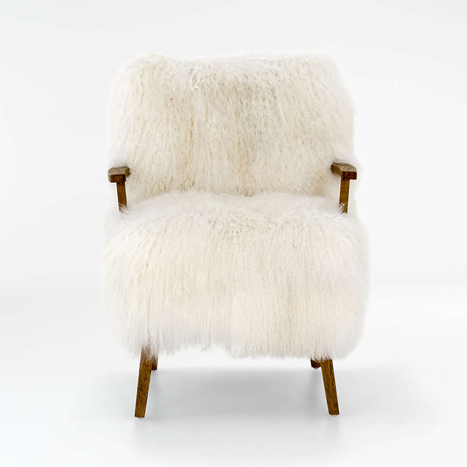 Finn Fur Armchair Reviews Crate Barrel