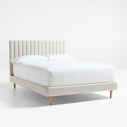 Finn Natural Upholstered Kids Full Bed