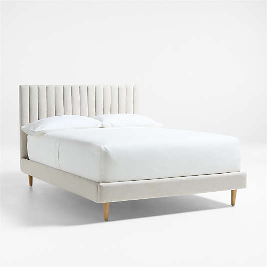 Finn Natural Upholstered Kids Full Bed