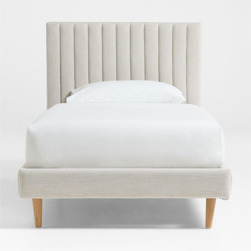 Finn Natural Upholstered Kids Twin Bed - image 7 of 10