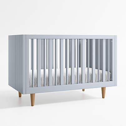 Finn Blue Wood Convertible Crib