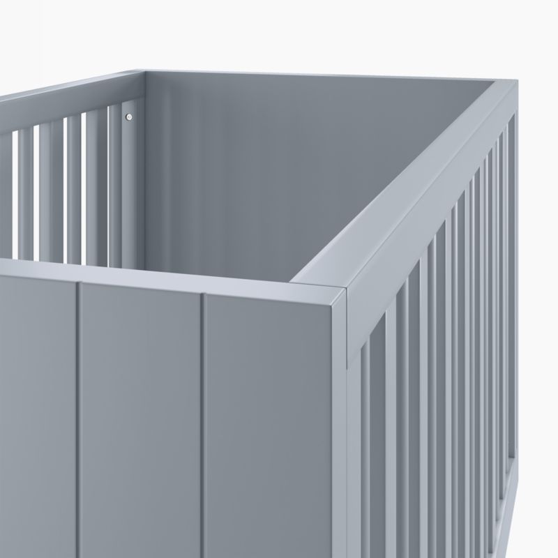 Finn Mist Blue Wood Convertible Baby Crib - image 5 of 8