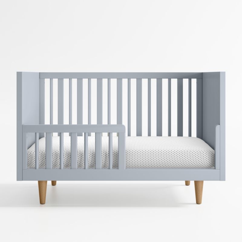 Finn Mist Blue Wood Toddler Bed Rail - image 2 of 3