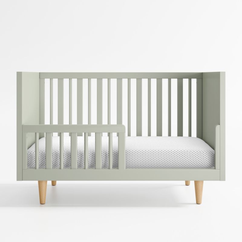 Finn Sage Green Wood Toddler Bed Rail - image 2 of 3