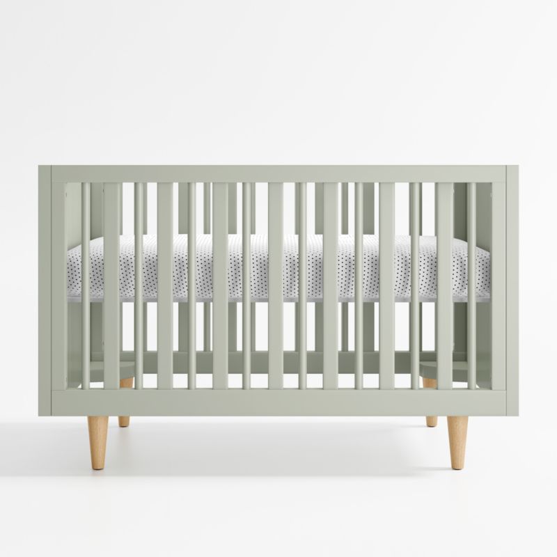 Finn Sage Green Wood Convertible Baby Crib - image 10 of 20