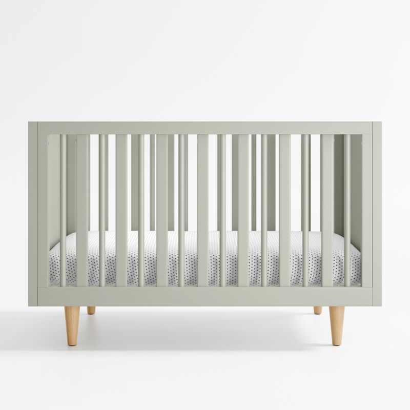 Finn Sage Green Wood Convertible Baby Crib - image 12 of 20