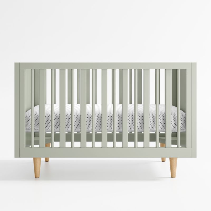 Finn Sage Green Wood Convertible Baby Crib - image 11 of 20