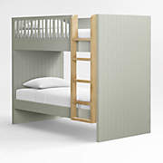 Jenny Lind Deep Brown Wood Spindle Kids Twin Bunk Bed