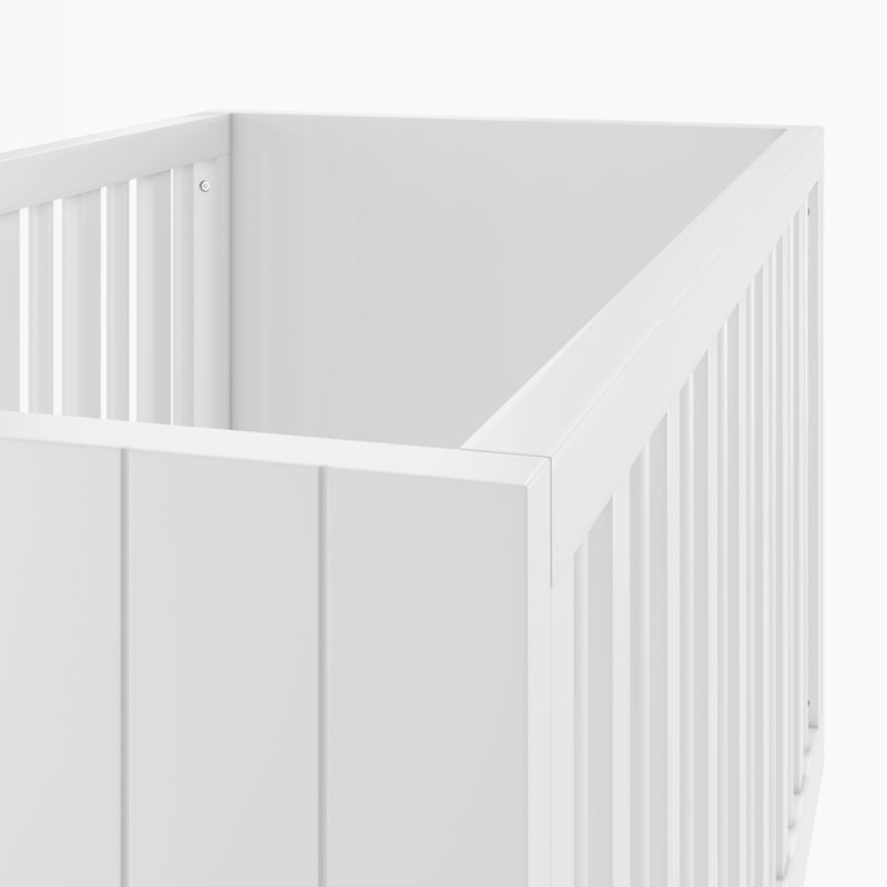 Finn Wood Convertible Baby Crib with Toddler Bed Rail