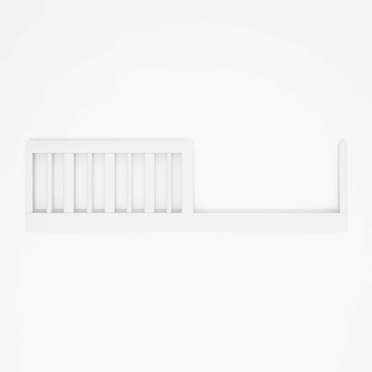 Finn White Wood Crib Rail + Reviews Crate & Kids Canada