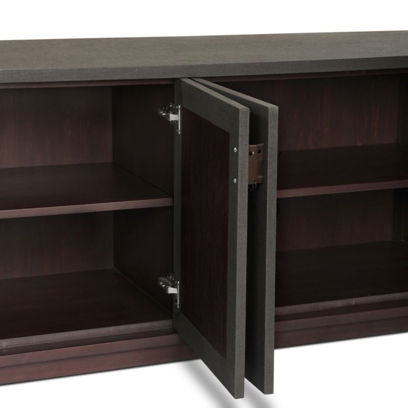 Finnegan 80" Dark Green Linen Wood Media Console - image 6 of 8