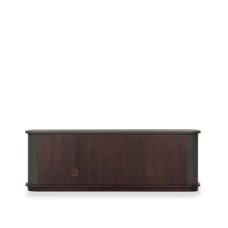 Finnegan 80" Dark Green Linen Wood Media Console - image 4 of 8