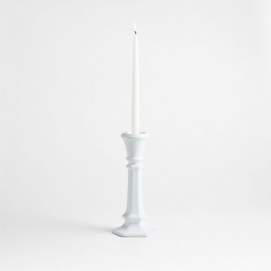 View Firenze 12" White Ceramic Taper/Votive Candle Holder details