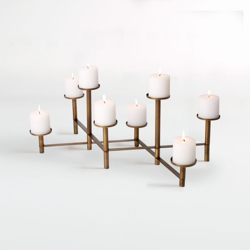 Brass Fireplace Candelabra + Reviews Crate & Barrel