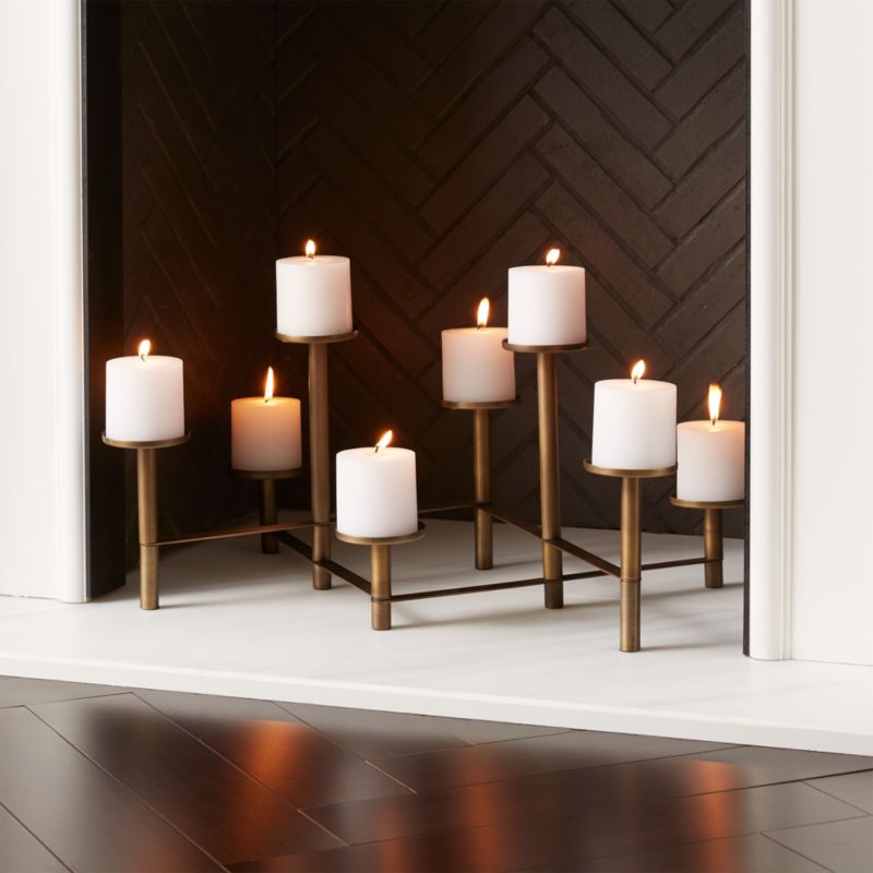 Brass Fireplace Candelabra + Reviews | Crate & Barrel