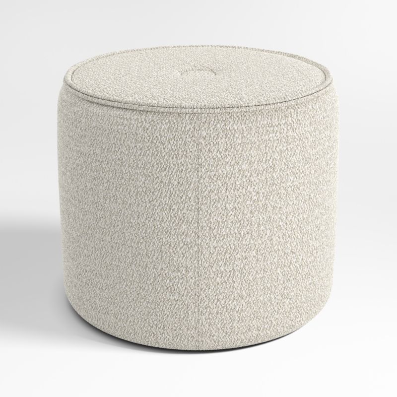 Fireside Small Round Upholstered Ottoman - image 0 of 4