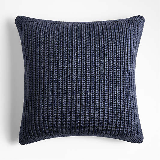 Wool Blend 23" Fisherman Knit Throw Pillows