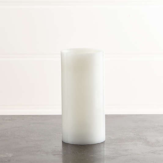 Flameless White 3"x6" Pillar Candle with Timer