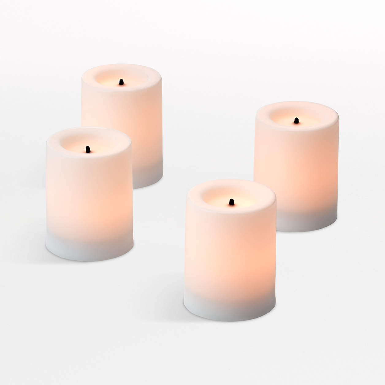 White Flameless Votive Candles with Timer + Reviews Crate & Barrel Canada