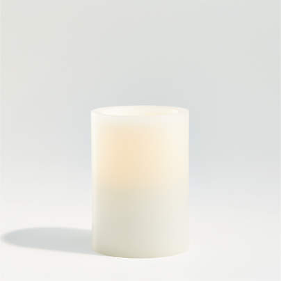 Warm White Flameless Wax Candles