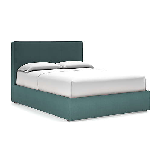 Flange Queen Bed Turquoise