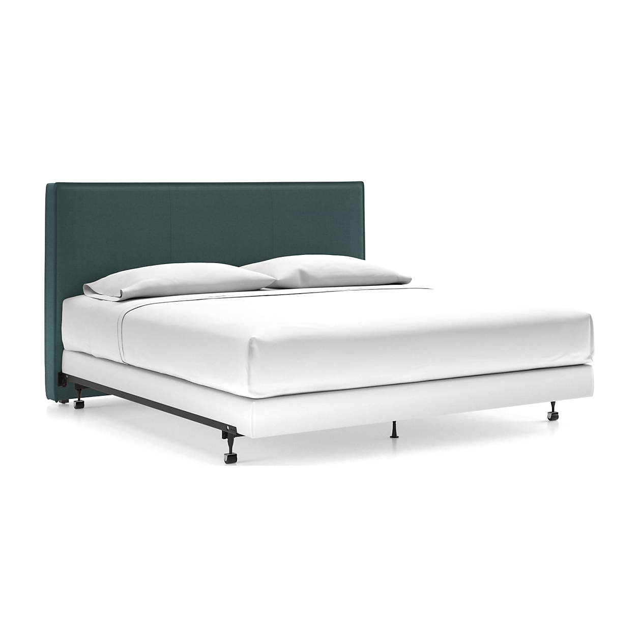 Flange King Upholstered Headboard Turquoise Crate & Barrel