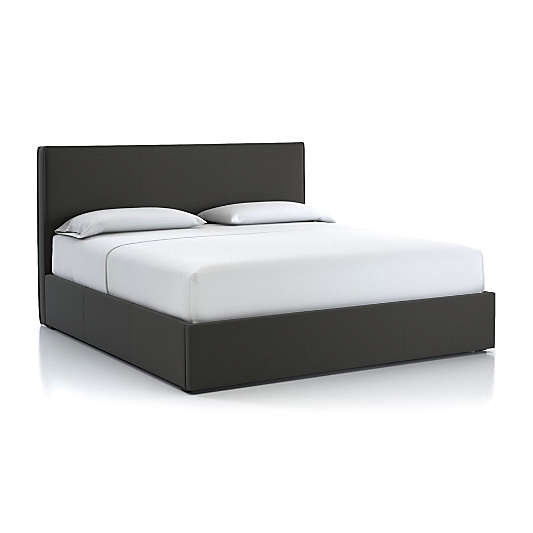 Flange King Bed Carbon