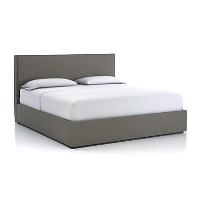 King Bed Grey Crate Barrel, Fabric King Bed Frame Canada