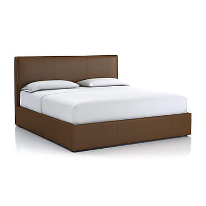 King Bed Saddle Faux Leather, Faux Leather King Bed