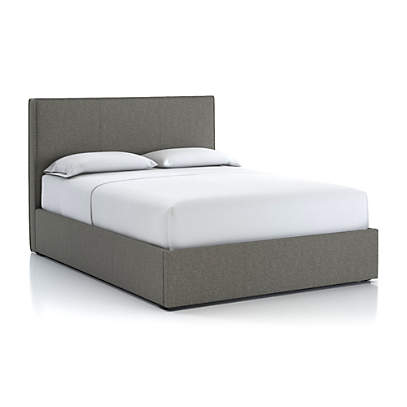 Queen Bed Grey Crate And, What Size Is A Queen Bed In Canada