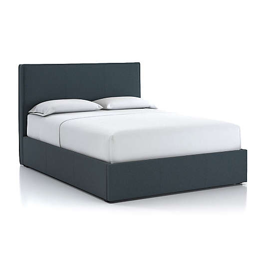 Flange Queen Bed Navy