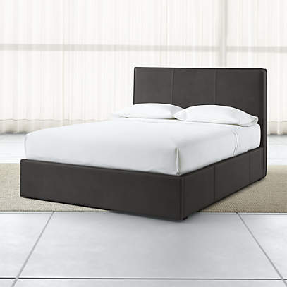 Queen Upholstered Headboard With, Queen Platform Bed With Headboard And Drawers
