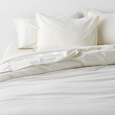 View Cozysoft Organic Flannel Arctic Ivory King Duvet Cover details