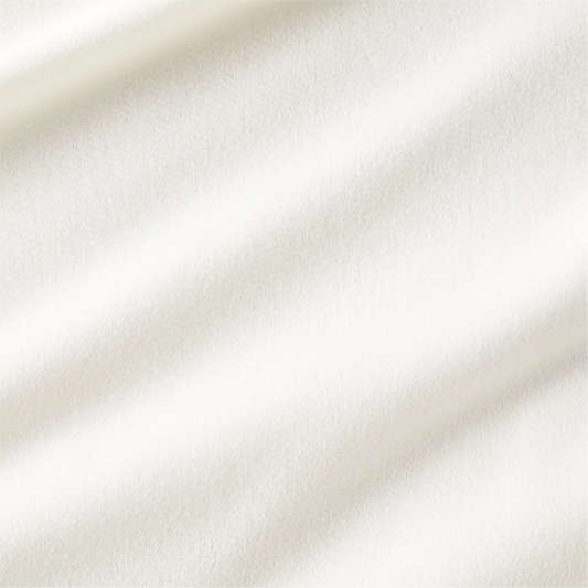 Organic Cotton Flannel Arctic Ivory Duvet Cover