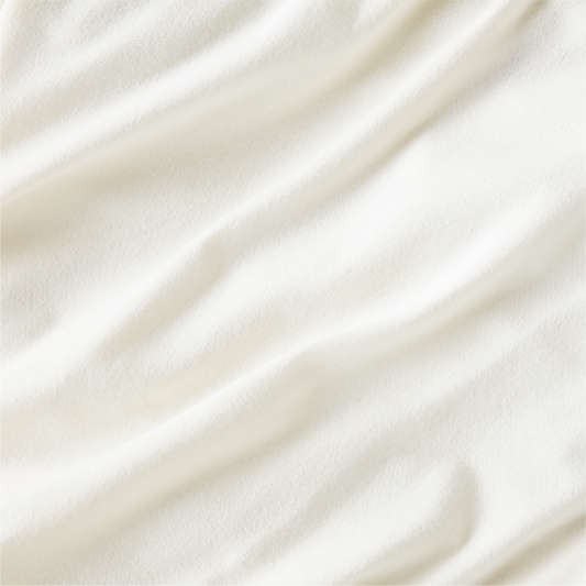 Cozysoft Organic Flannel Arctic Ivory Full Bed Sheet Set