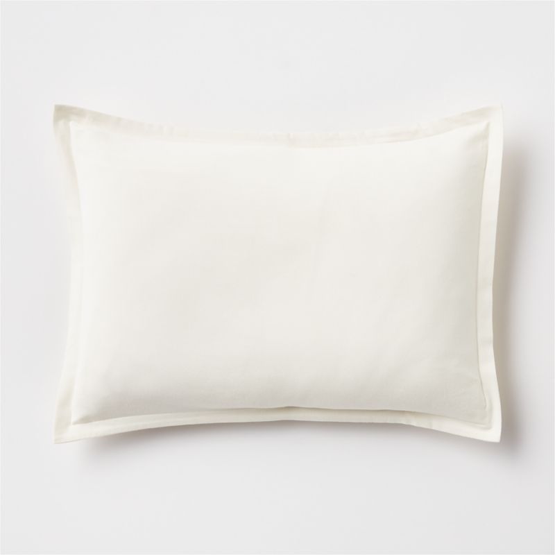 Cozysoft Organic Flannel Arctic Ivory Standard Pillow Sham