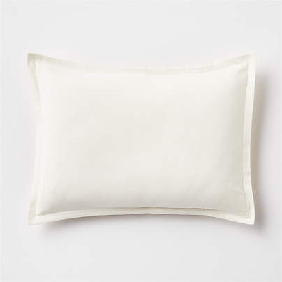 Cozysoft Organic Flannel Arctic Ivory Standard Pillow Sham