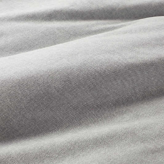 Cozysoft Organic Flannel Grey Full/Queen Duvet Cover