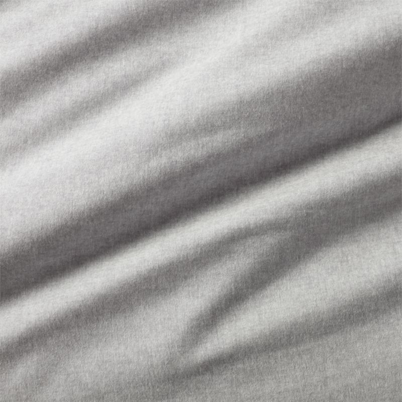 Cozysoft Organic Flannel Grey Standard Bed Pillow Sham